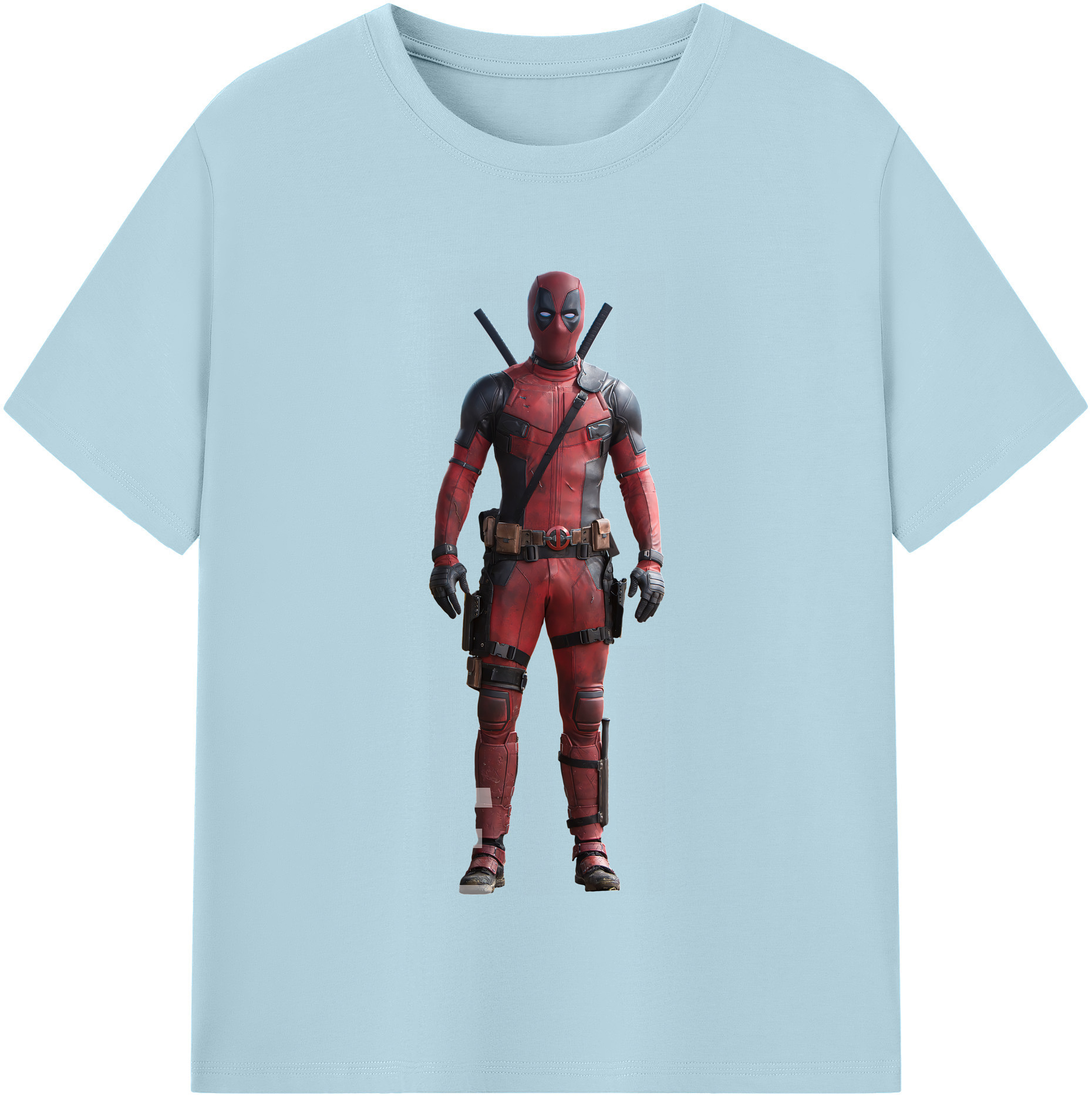 （画像用） Deadpool デッドプール 綿100％半袖Tシャツ（フロントプリント）